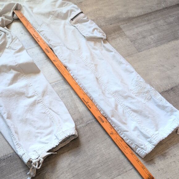 Volcom Stone Vintage Y2K White Womans Cargo Skater Pants Size 6 *Read - Picture 5 of 13
